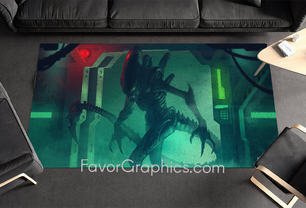 Xenomorph Home Bedroom Decor Rug Carpet Mat