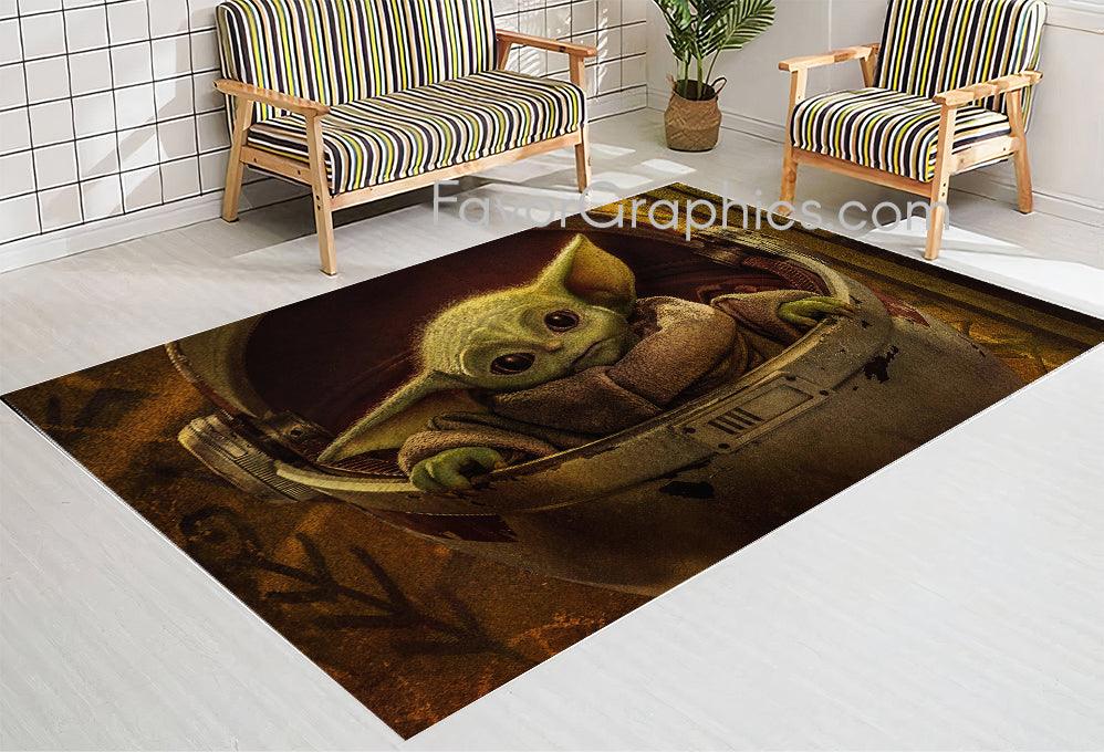 Baby Yoda Home Bedroom Decor Rug Carpet Mat