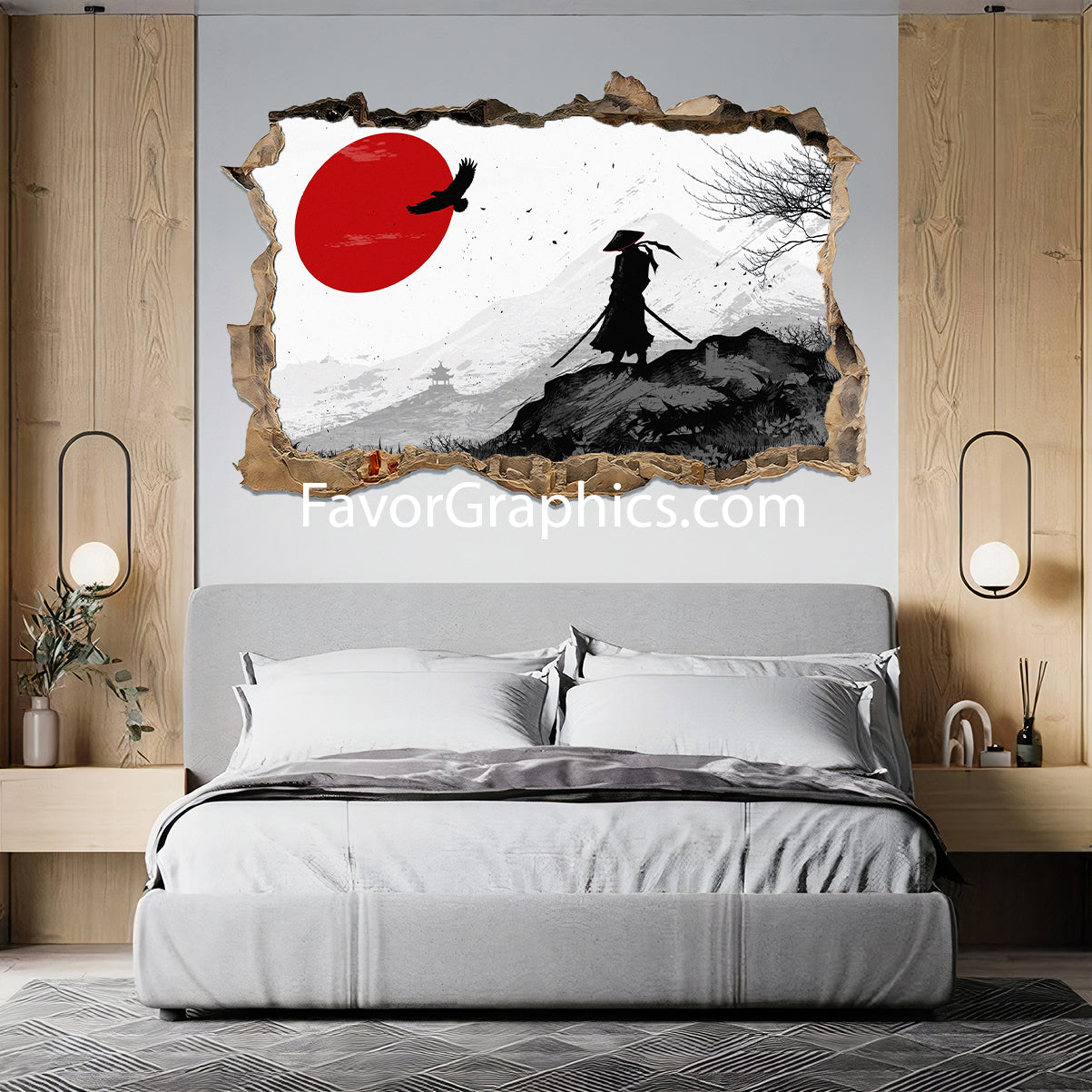 Samurai Vinyl Wall Art Decal Sticker Poster Print Mural