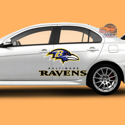 Baltimore Ravens Itasha Car Side Door Decal Vinyl Sticker