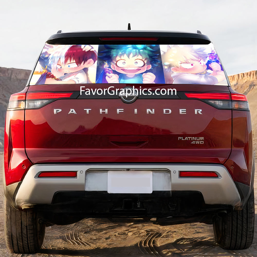 Izuku Midoriya Rear Window Perforated Graphic Vinyl Decal Car Truck UTV