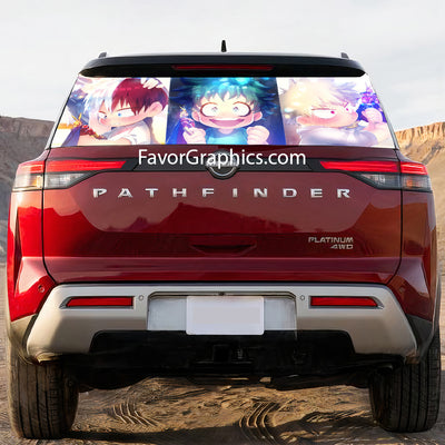 Izuku Midoriya Rear Window Perforated Graphic Vinyl Decal Car Truck UTV