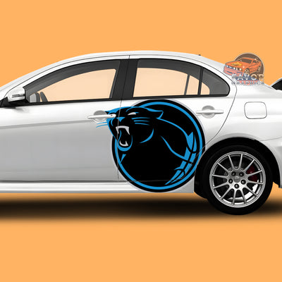 Carolina Panthers Itasha Car Side Door Decal Vinyl Sticker