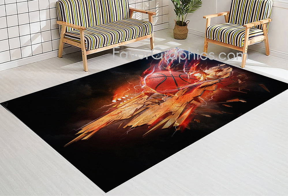 Basketball Home Bedroom Decor Rug Carpet Mat