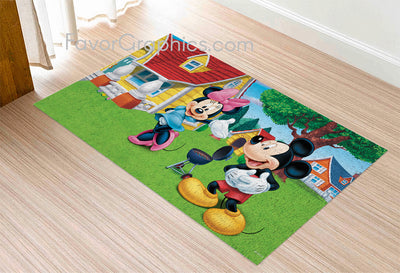 Mickey and Minnie Home Bedroom Decor Rug Carpet Mat