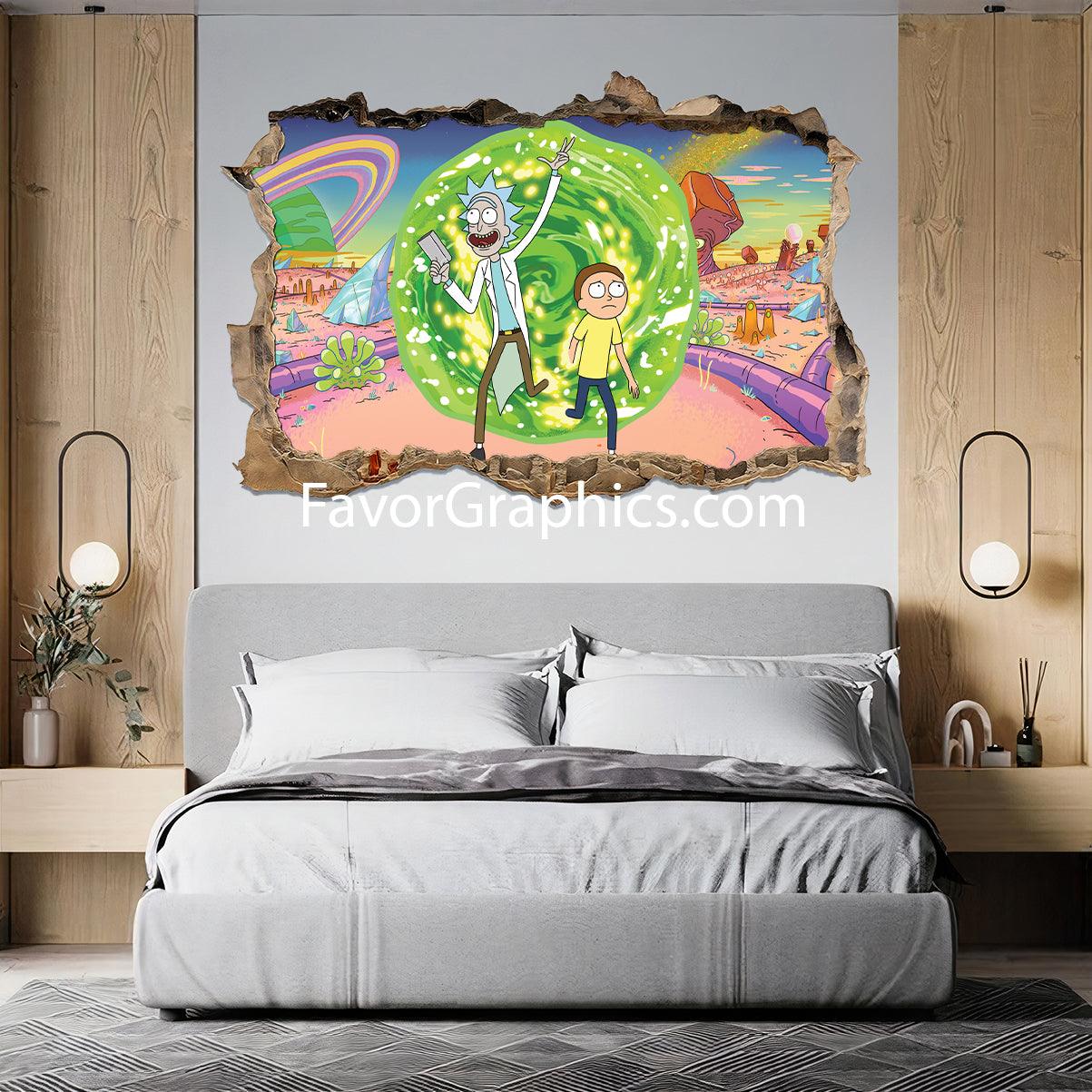 Rick and Morty Vinyl Wall Art Decal Sticker Poster Print Mural