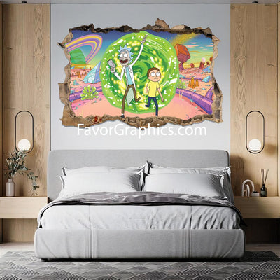 Rick and Morty Vinyl Wall Art Decal Sticker Poster Print Mural