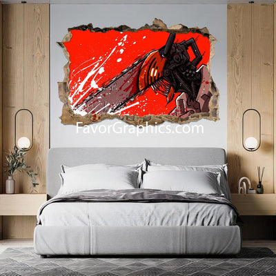 Denji Chainsaw Man Vinyl Wall Art Decal Sticker Poster Print Mural