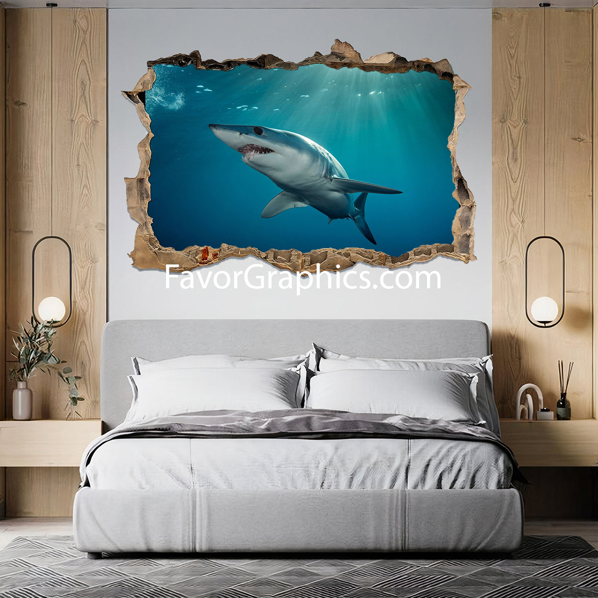 Shark Vinyl Wall Art Decal Sticker Poster Print Mural