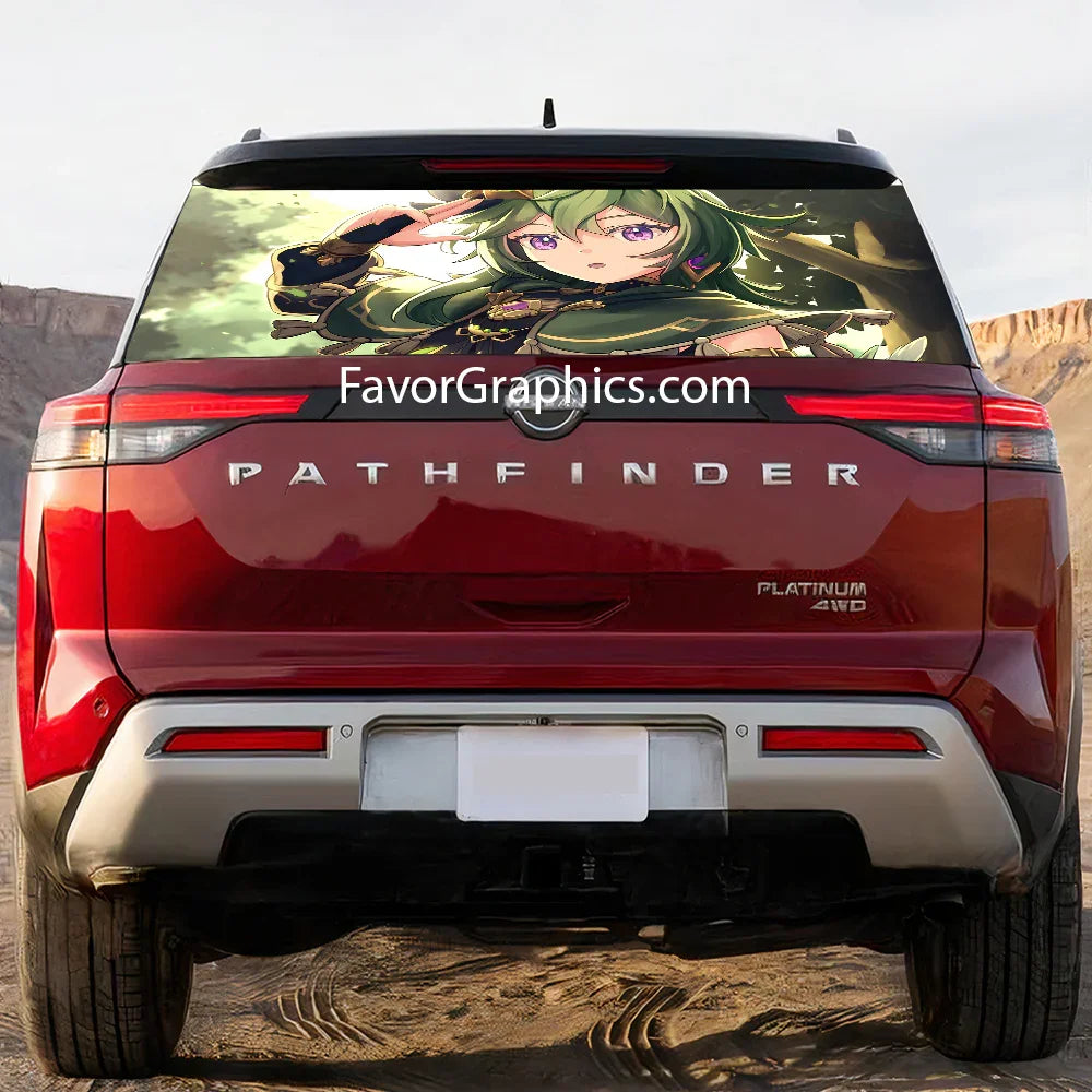 Collei (Genshin Impact) Rear Window Perforated Graphic Vinyl Decal