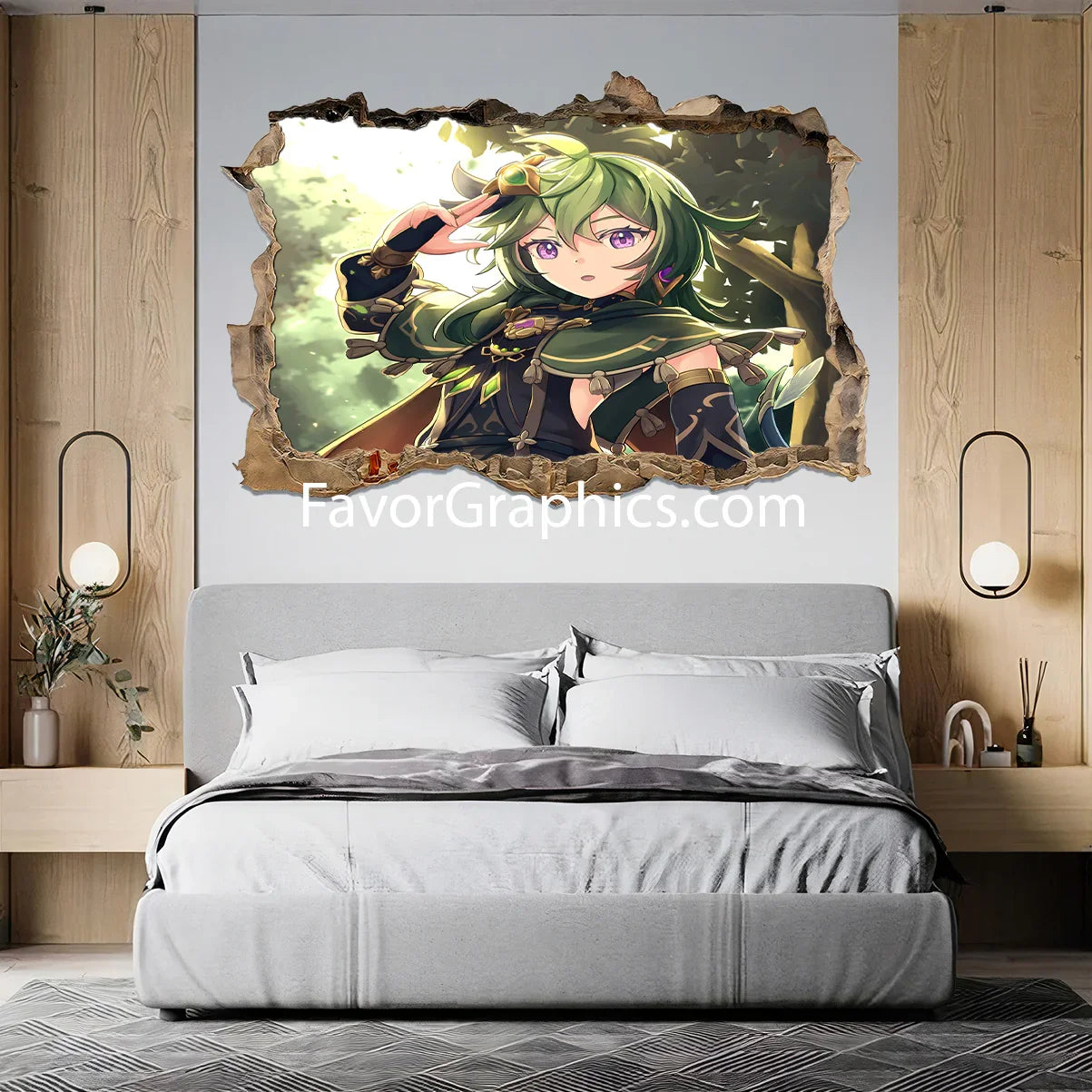 Collei (Genshin Impact) Vinyl Wall Art Decal Sticker Poster Print Mural