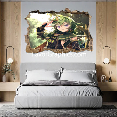 Collei (Genshin Impact) Vinyl Wall Art Decal Sticker Poster Print Mural