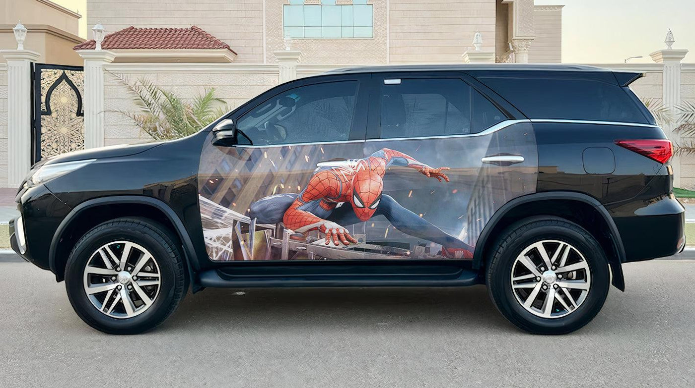 Spider-Man Car Door Vinyl Wrap Decal Sticker