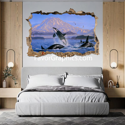 Orca Vinyl Wall Art Decal Sticker Poster Print Mural