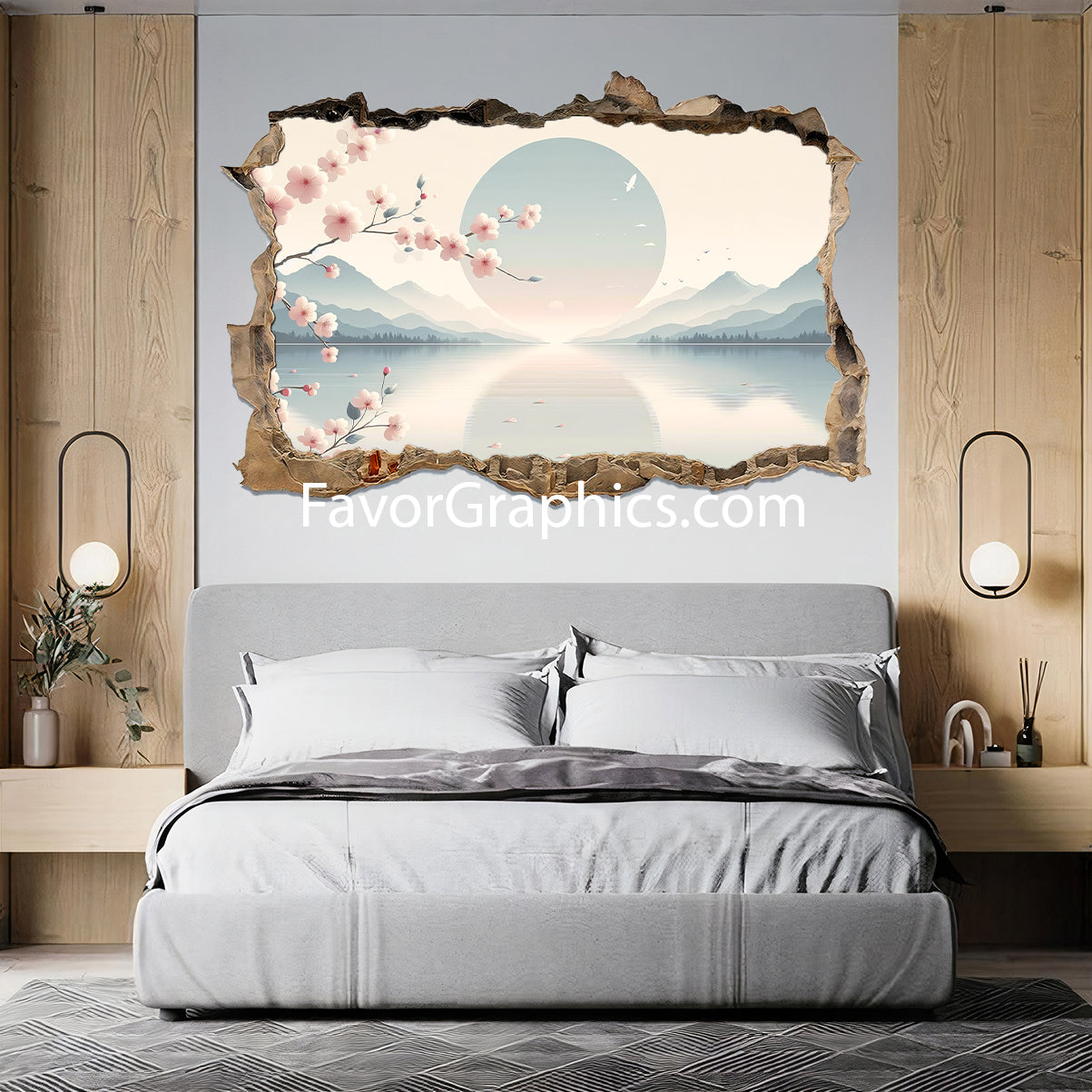 Cherry Blossom Vinyl Wall Art Decal Sticker Poster Print Mural