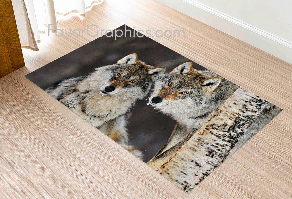 Wolf Home Bedroom Decor Rug Carpet Mat