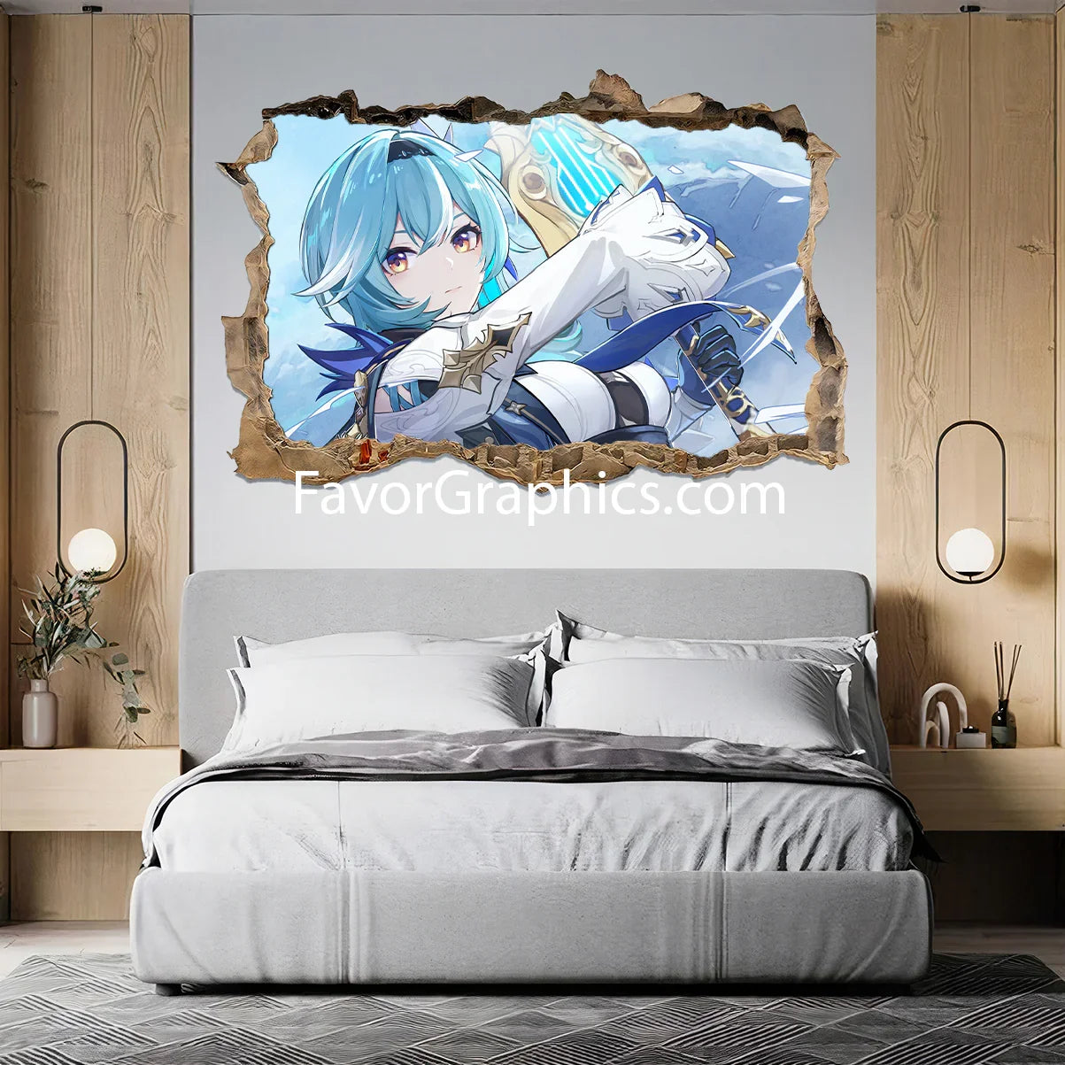 Eula (Genshin impact) Vinyl Wall Art Decal Sticker Poster Print Mural