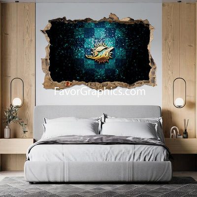 Miami Dolphins Vinyl Wall Art Decal Sticker Poster Print Mural