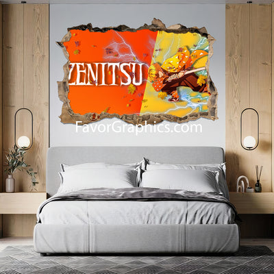 Zenitsu Agatsuma Vinyl Wall Art Decal Sticker Poster Print Mural