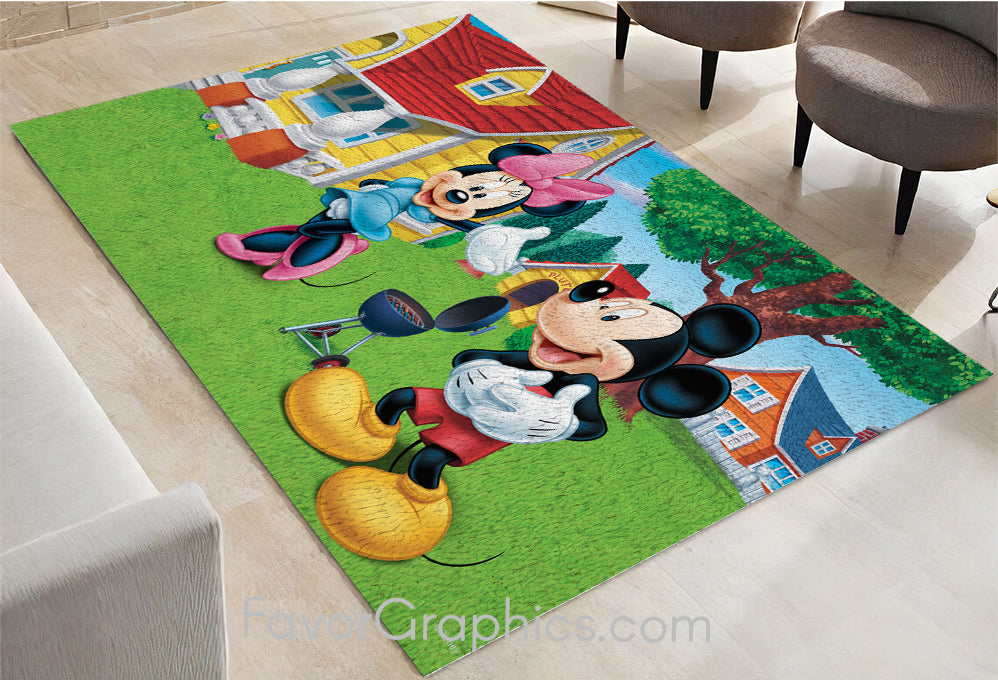 Mickey and Minnie Home Bedroom Decor Rug Carpet Mat