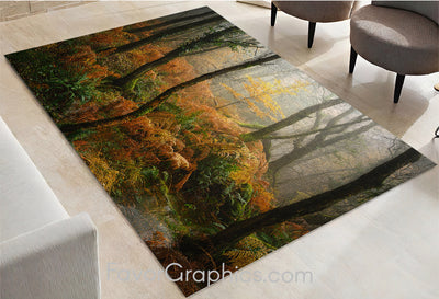 Autumm Forest Home Bedroom Decor Rug Carpet Mat