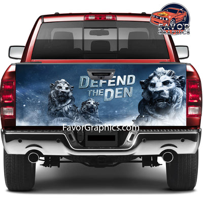 Detroit Lions Tailgate Wraps For Trucks SUV Vinyl Wrap