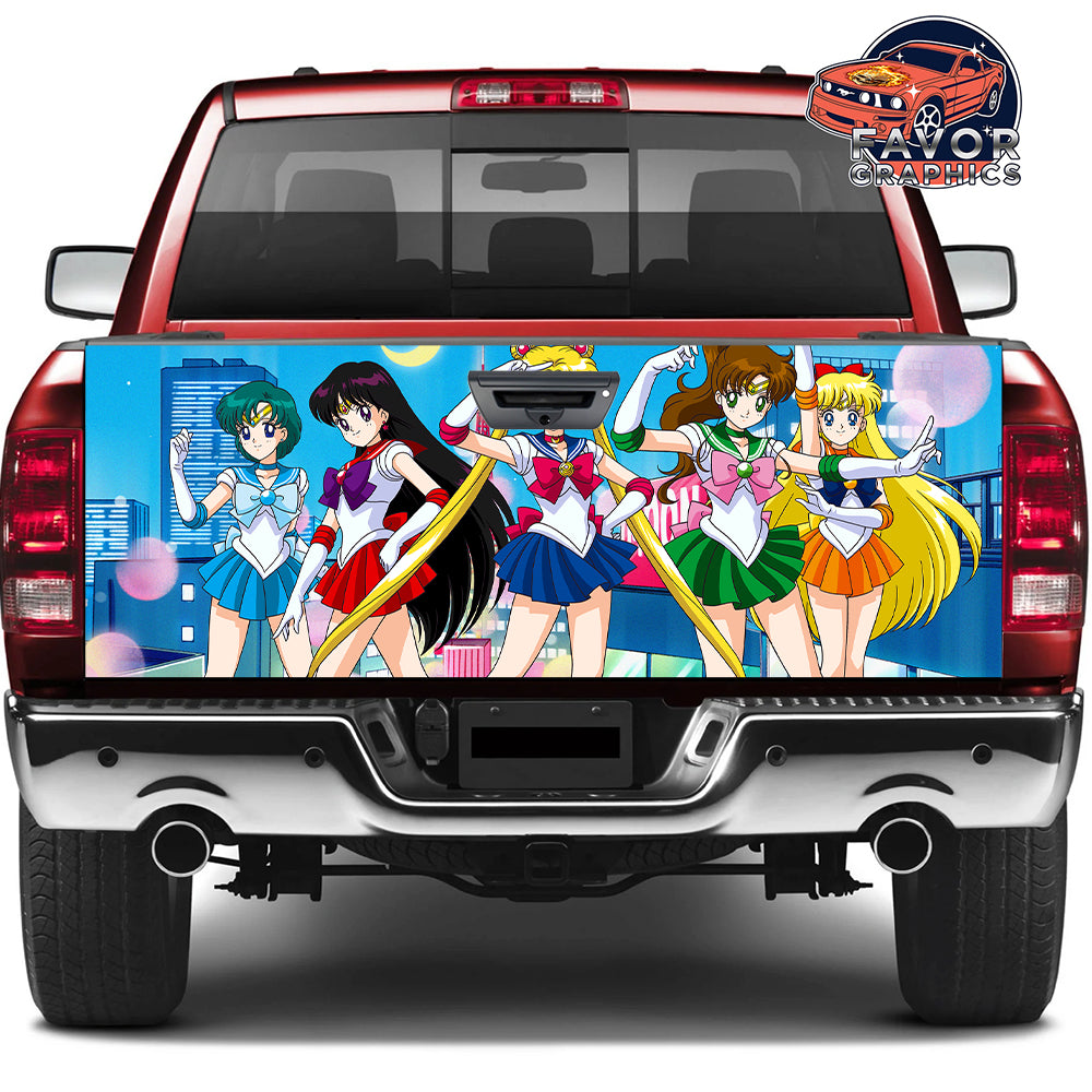 Sailor Moon Tailgate Wraps For Trucks SUV Vinyl Wrap