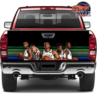 Milwaukee Bucks Tailgate Wraps For Trucks SUV Vinyl Wrap