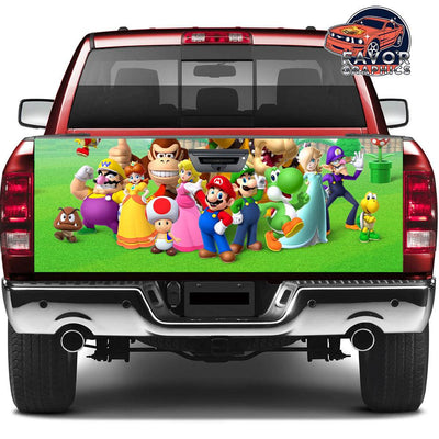 Mario Tailgate Wraps For Trucks SUV Vinyl Wrap