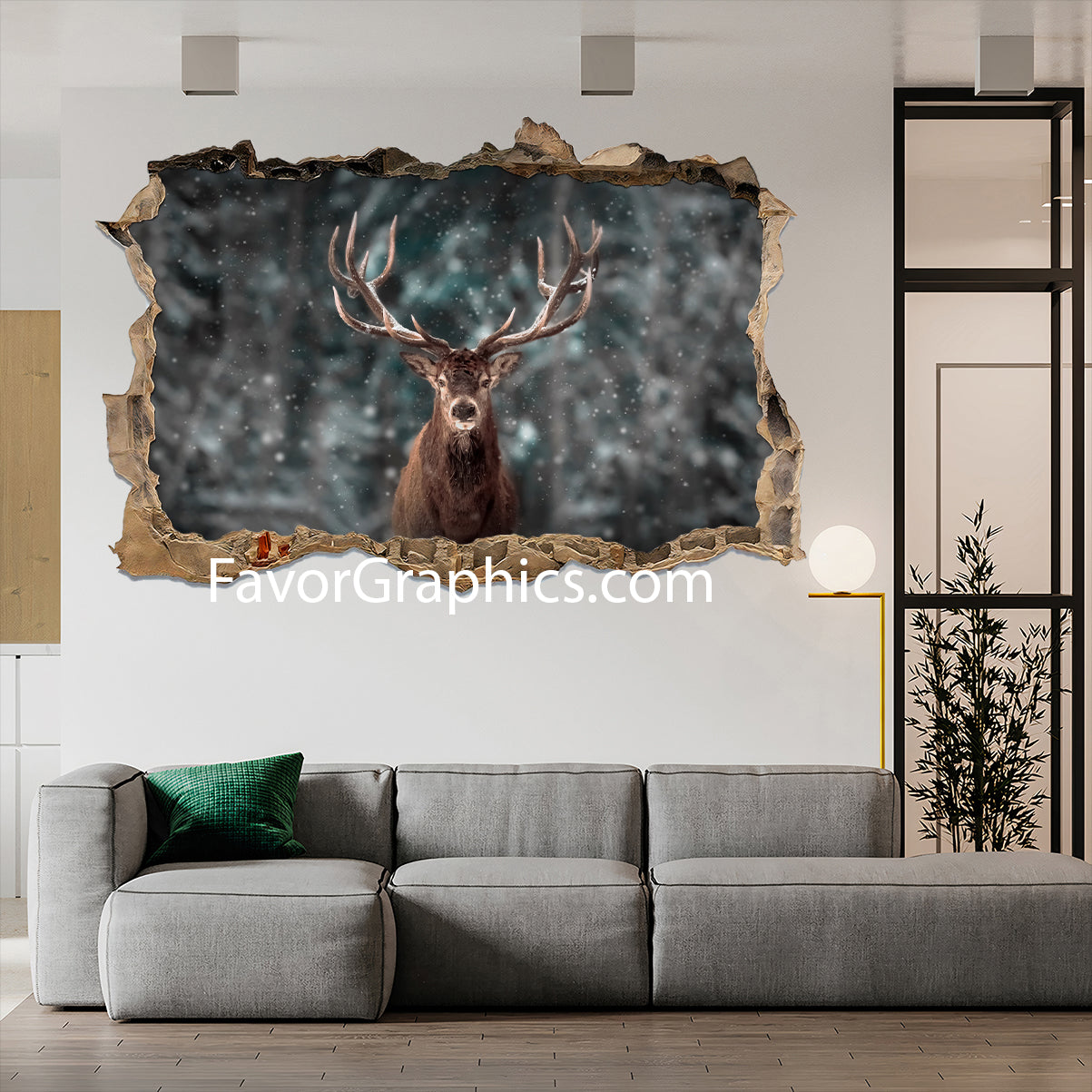 Deer Vinyl Wall Art Decal Sticker Poster Print Mural