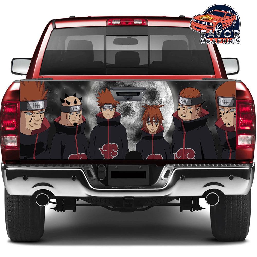 Akatsuki Naruto Tailgate Wraps For Trucks SUV Vinyl Wrap