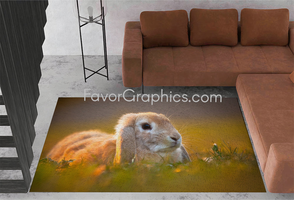 Rabbit Home Bedroom Decor Rug Carpet Mat