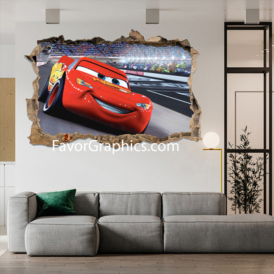 Car Race Cartoon Vinyl Wall Art Decal Sticker Poster Print Mural