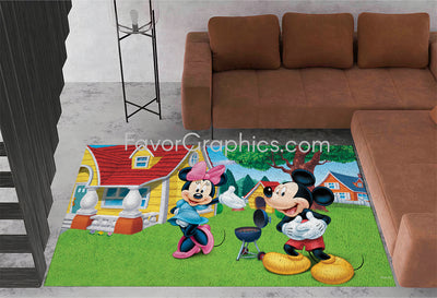 Mickey and Minnie Home Bedroom Decor Rug Carpet Mat