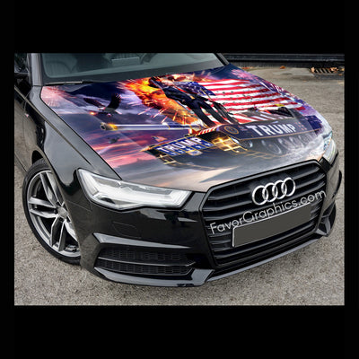 Donald Trump Itasha Car Vinyl Hood Wrap Decal Sticker