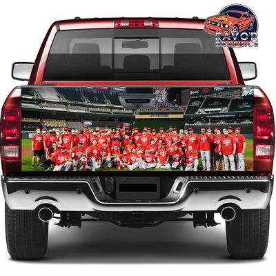 Cincinnati Reds Tailgate Wraps For Trucks SUV Vinyl Wrap