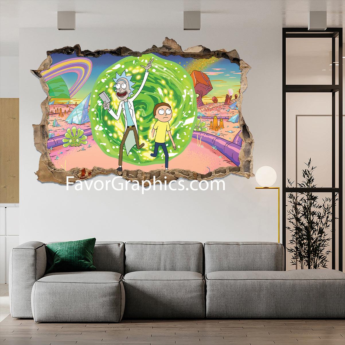 Rick and Morty Vinyl Wall Art Decal Sticker Poster Print Mural