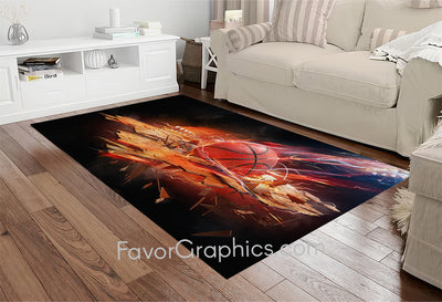 Basketball Home Bedroom Decor Rug Carpet Mat