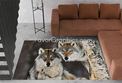 Wolf Home Bedroom Decor Rug Carpet Mat