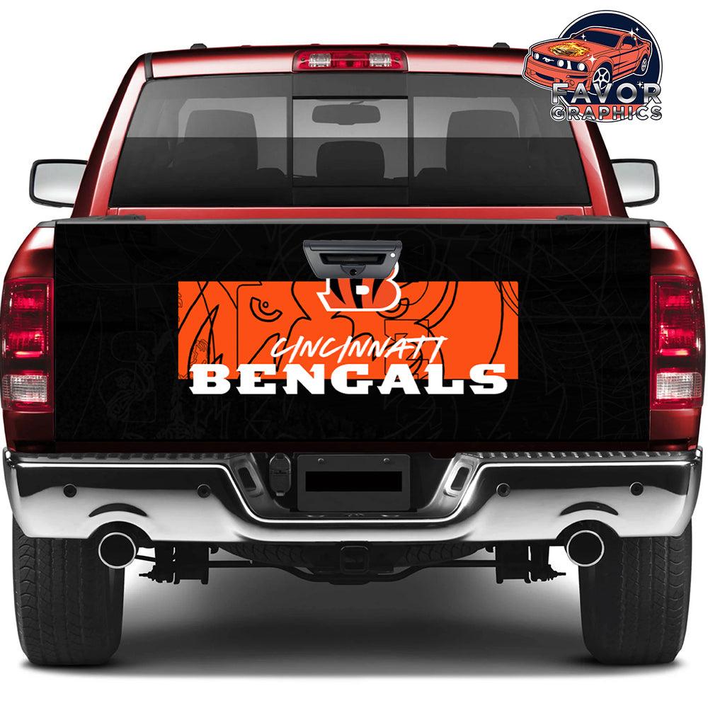 Cincinnati Bengals Tailgate Wraps For Trucks SUV Vinyl Wrap