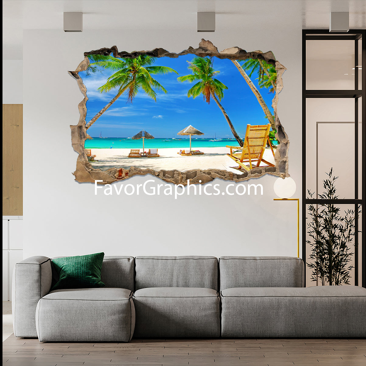 Beach Vinyl Wall Art Decal Sticker Poster Print Mural