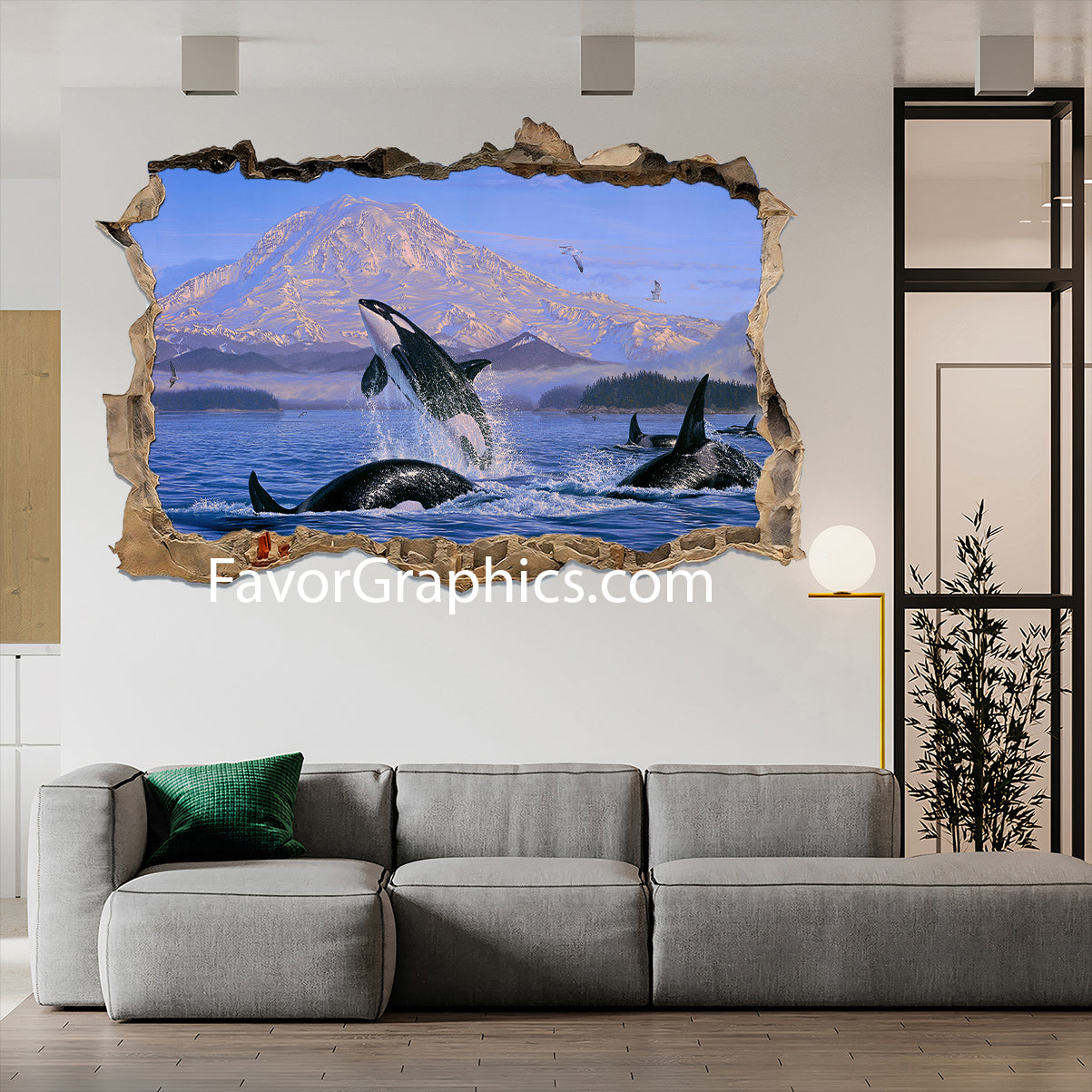 Orca Vinyl Wall Art Decal Sticker Poster Print Mural