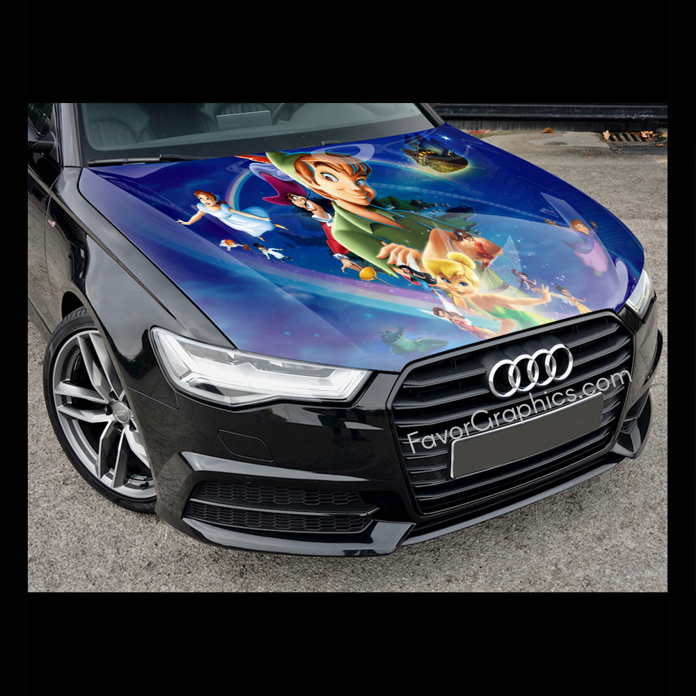 Peter Pan Itasha Car Vinyl Hood Wrap Decal Sticker