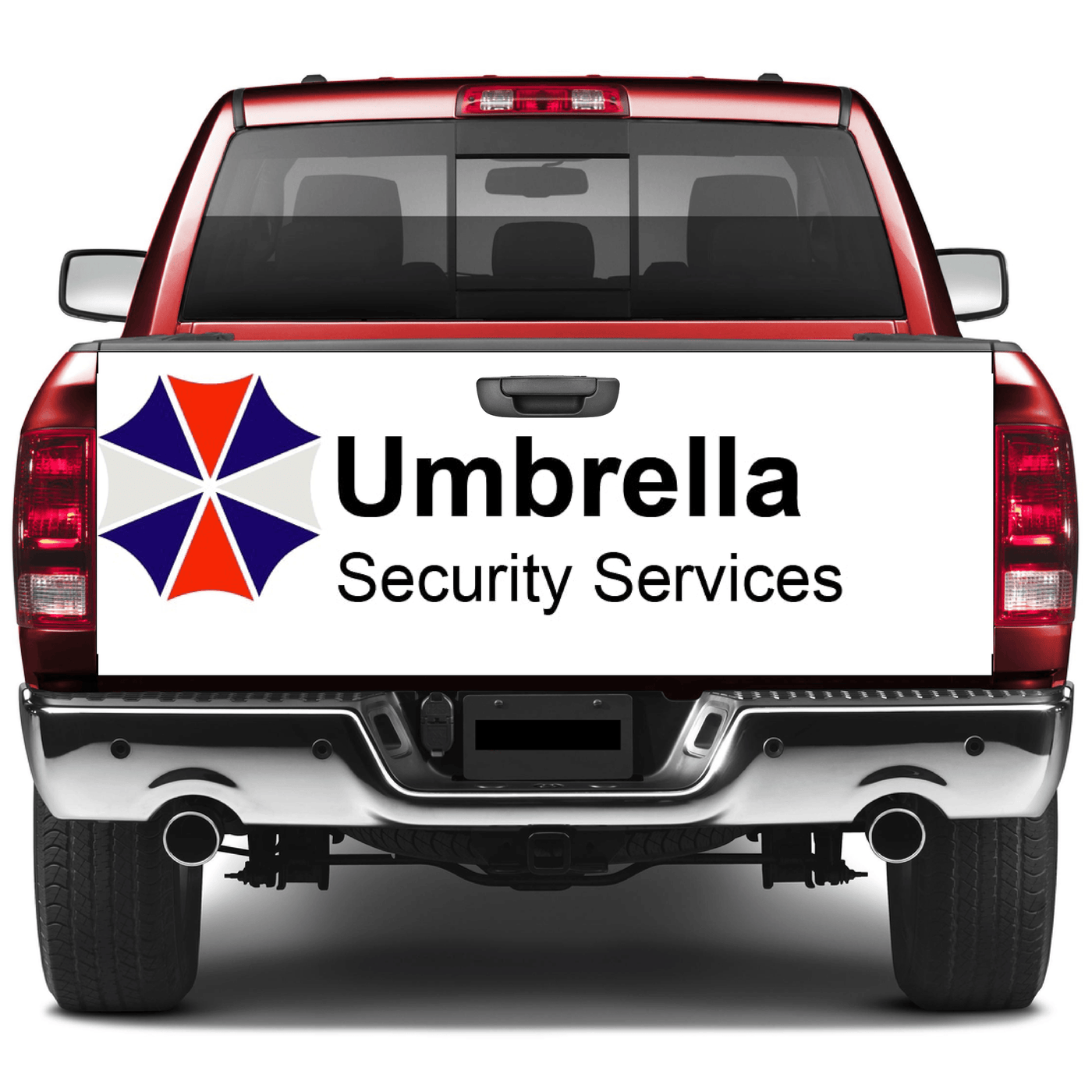 Umbrella Security Services Tailgate Wraps For Trucks SUV Vinyl Decals Sticker