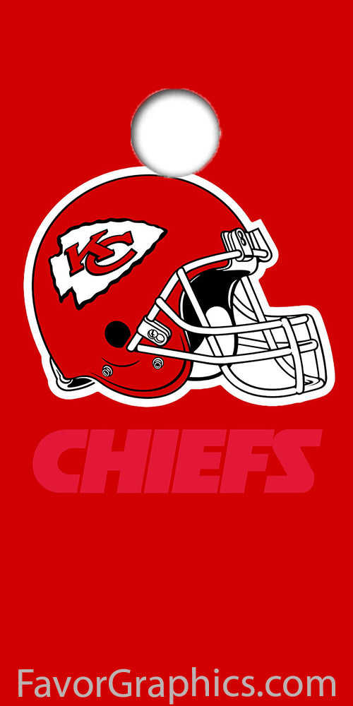 Kansas City Chiefs Cornhole Wood Board Skin Vinyl Wrap Decal Sticker