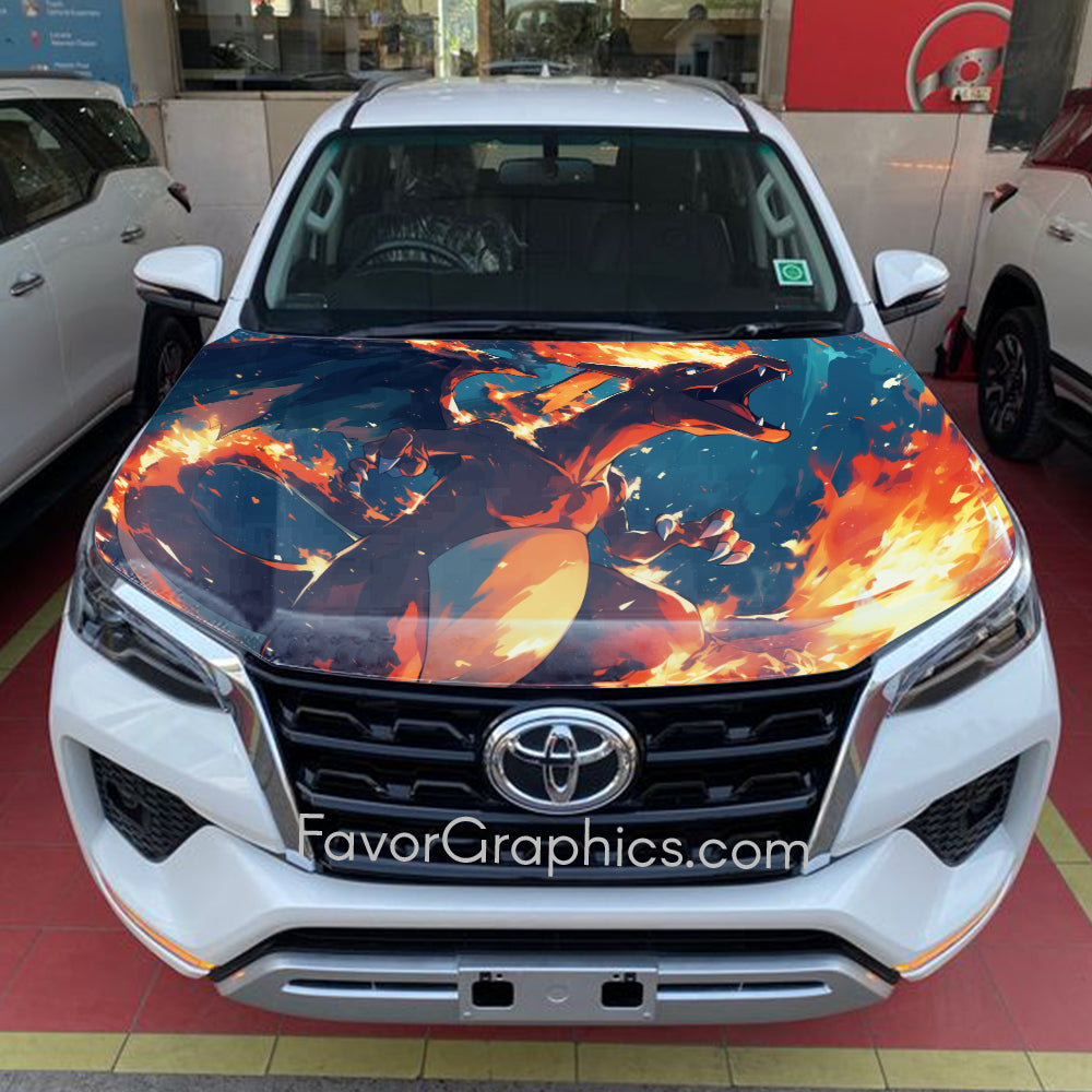 Charizard Itasha Car Vinyl Hood Wrap Decal Sticker