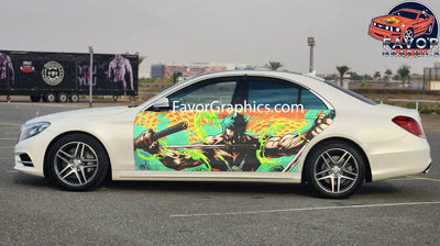 Roronoa Zoro Car Door Vinyl Wrap Decal Sticker