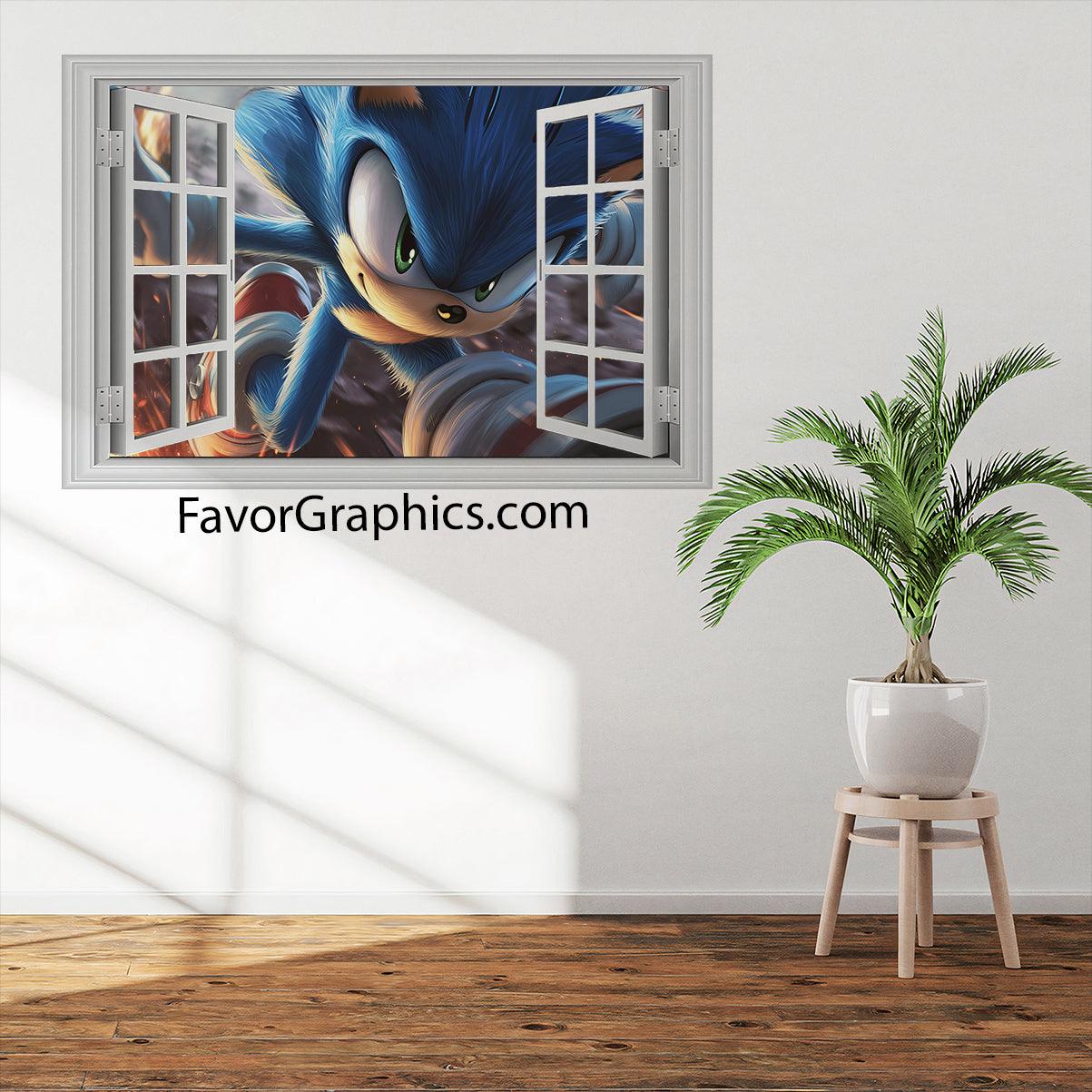 Sonic The Hedgehog Vinyl Wall Art Decal Sticker Poster Print Mural