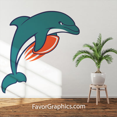 Miami Dolphins Home Room Wall Vinyl Decal Sticker Mural Poster