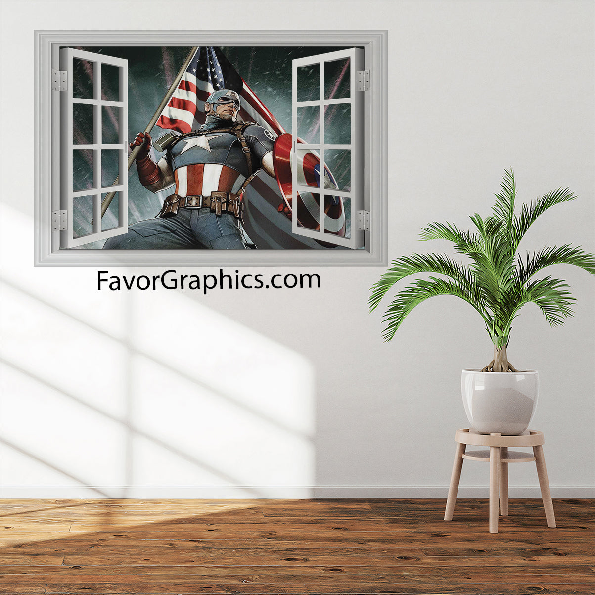 Captain America Vinyl Wall Art Decal Sticker Poster Print Mural